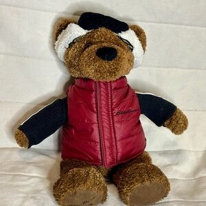 Eddie Bauer Red and Black Stuffed Bear